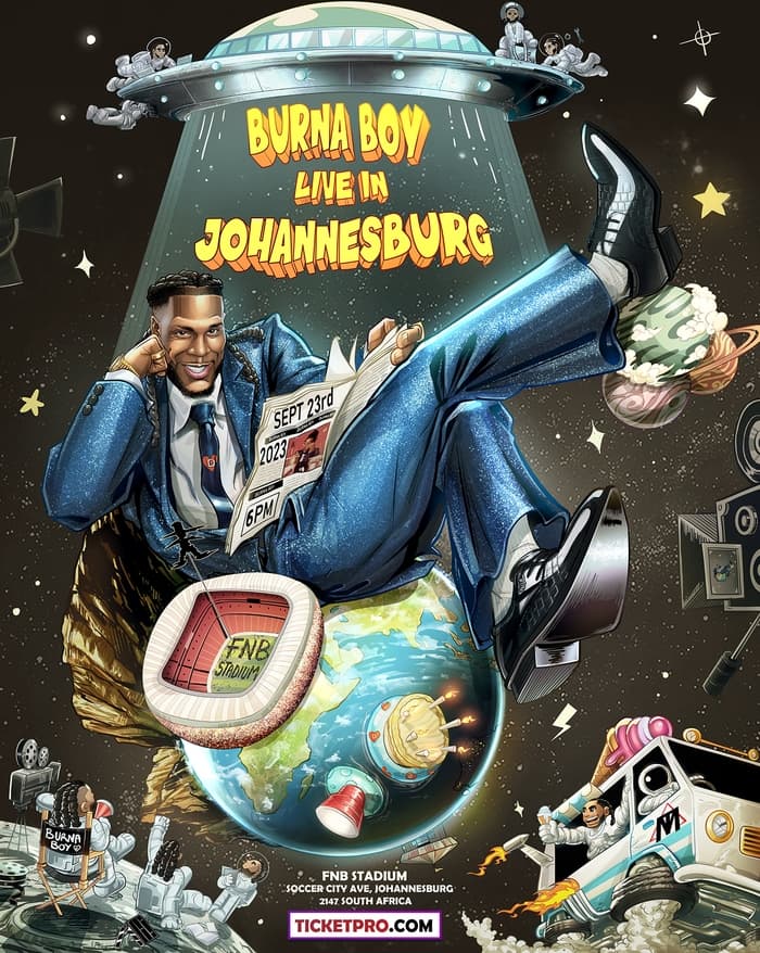 burna boy tour poster